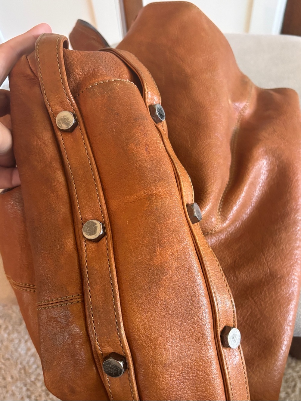 Rebecca Minkoff Cognac Leather Hobo - Picture 5 of 6